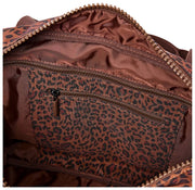 Roka Gatwick Small Recycled Canvas Duffle Bag - Mini Leopard Brown