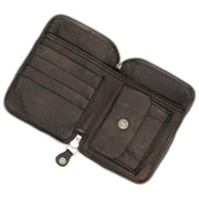 Campomaggi Cecina Hairy Cowhide Purse - Grey/White