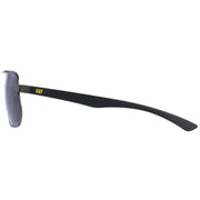 CAT Angled Double Bridge Sunglasses - Gunmetal Grey