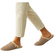 isotoner-real-suede-mule-slippers---sand-beige-34523451