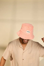 Hindbag Bob Terry Bucket Hat - Coral Pink