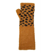dents-spotted-feather-yarn-knitted-wrist-warmers---tan-beige-34477770