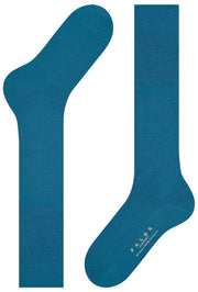 Falke Airport Knee High Socks - Cyan Blue