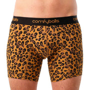 Comfyballs Cotton Long Boxer - Leopard Yellow