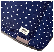 Roka Gatwick Medium Recycled Canvas Duffle Bag - Navy Polka Dot