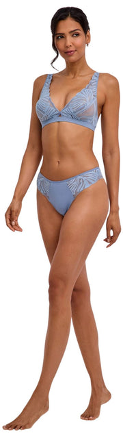Falke Delicate Touch Thong - Blue Steel