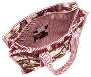 Elie Beaumont Serendipity Velvet Tote Bag - Burgundy Magnolia