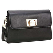 David Jones Half Flap Shoulder Bag - Black