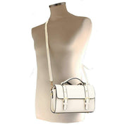 David Jones Small Grab Satchel - Creamy White