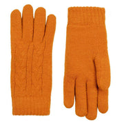 dents-cable-knit-gloves---pumpkin-orange-34477669