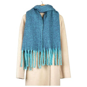 Dents Blanket Scarf - Arctic Blue
