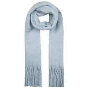 Dents Blanket Tassel Scarf - Pale Blue