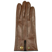 Dents Colette Touchscreen Leather Gloves - Chestnut Brown