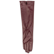 Dents Demi Long Leather Gloves - Damson Burgundy