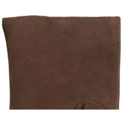 Dents Eva Trim Fingerless Suede Mittens - Mocca Brown