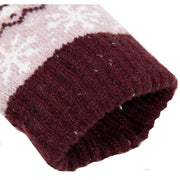 Dents Fair Isle Jacquard Design Knitted Gloves - Lilac