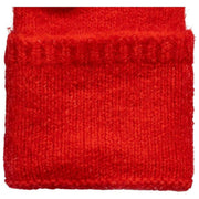 Dents Fingerless Knitted Wrist Warmers - Berry Red