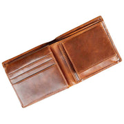 Dents Itchen Coin Bifold Wallet - Cognac Brown