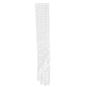 Dents Lila Long Opera Spotty Tulle Gloves - Ivory