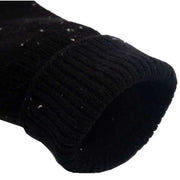 Dents Lymington Fingerless Knitted Gloves - Black