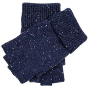 Dents Lymington Fingerless Knitted Gloves - Navy