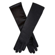 Dents Melissa Long Below Elbow Satin Gloves - Black