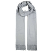 Dents Plain Pashmina Scarf - Slate Grey