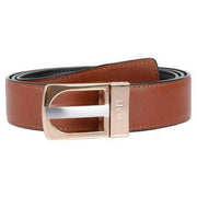 Dents Reversible Plain Leather Belt - Black/Tan