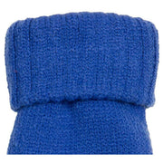 Dents Ribbed Knit Gloves - Cobalt Blue/Black