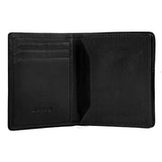 Dents Severn Leather RFID Blocking Business Card Holder - Dark Tan/Black