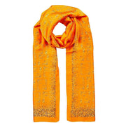 Dents Star Geometric Print Lightweight Scarf - Orange