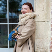 Dents Teddy Fleece Snood - Natural Beige