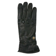 Dents The Suited Racer Wanderer Touchscreen Water Resistant Leather Gauntlet Gloves - Black