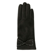 Dents Touchscreen Velour-Lined Faux Suede Gloves - Black