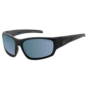 Dirty Dog Snapper Sunglasses - Satin Black/Grey Flash/Blue Mirror