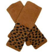 dents-spotted-feather-yarn-knitted-wrist-warmers---tan-beige-34477768