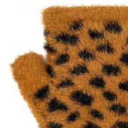 dents-spotted-feather-yarn-knitted-wrist-warmers---tan-beige-34477773