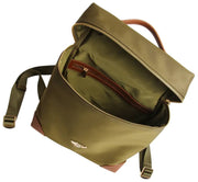 Alice Wheeler London Shoreditch Primrose Lightweight Backpack - Olive Green