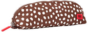 Roka Tate Small Cotton Canvas Pouch - Brown Dot