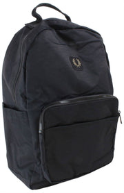 Fred Perry Crinkle Nylon Backpack - Black