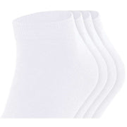 Esprit Solid Sneaker 4 Pack Socks - White