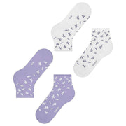 Esprit Twig 2 Pack Socks - Purple/White