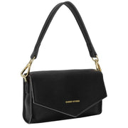 Every Other Mini Flapover Crossbody Shoulder Bag - Black