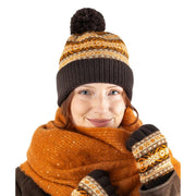dents-jacquard-fair-isle-knitted-bobble-hat---chocolate-brown-34493019