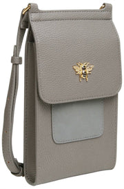 Alice Wheeler London Mini Bloomsbury Crossbody Bag - Slate Grey