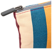 Roka Maida Vale Medium Cotton Canvas Pouch - Wide Multi Stripe