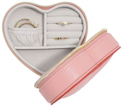 Stackers Heart Travel Jewellery Box - Pink