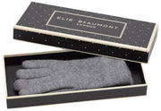 Elie Beaumont Knitted Weave Gloves - Grey