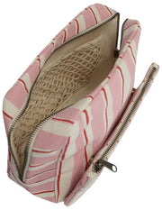 Hindbag Alix Extra Large Toiletry Bag - Pink/Red Stripes