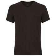 Falke Daily ClimaWool V-Neck T-Shirt - Black